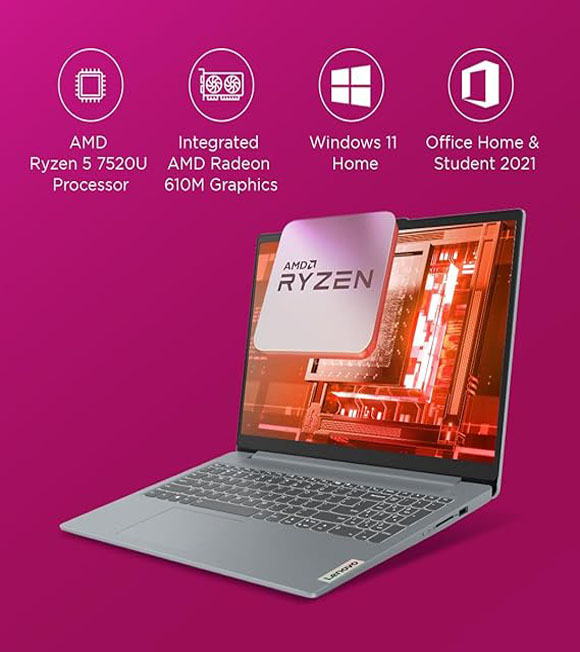 Lenovo Ideapad Slim 3 Ryzen 5 7520U For Student